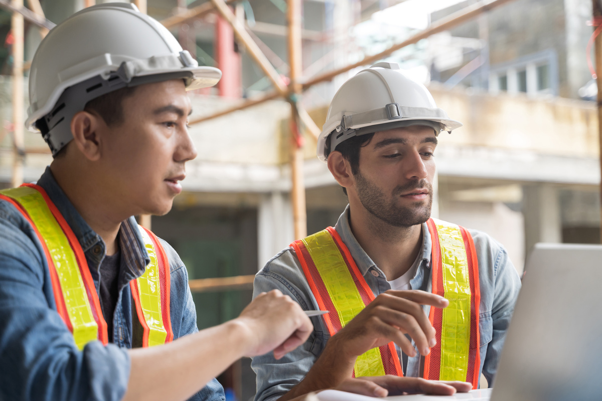 Men Working in Construction Site